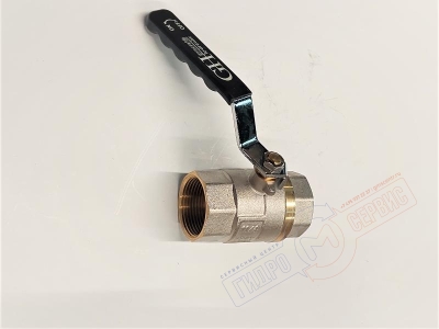 Кран DN32 шаровый 1 1/4" B-B длинная ручка, 586g, GH  Кран DN32 шаровый 1 1/4" B-B длинная ручка, 586g, GH