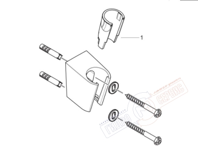 Кронштейн душевой лейки HANSGROHE