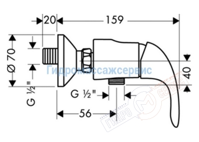 Смеситель для душа Hansgrohe Focus E 31760000
