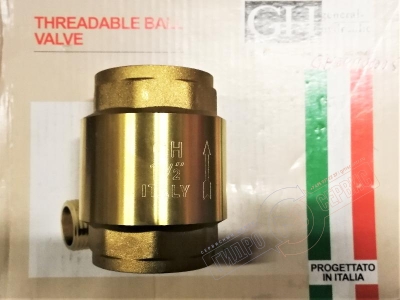 Клапан обратный 1 1/2" DN40 с латунным седлом GH - нзкз