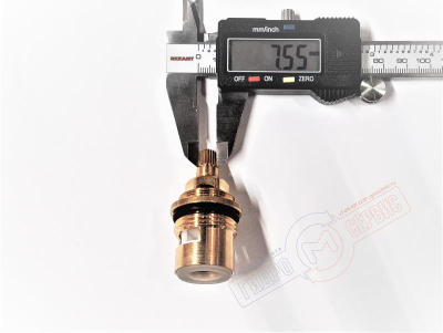Кран-букса 3\4" керамическая 180гр. регулировки расхода смесителя HI-FI GESSI