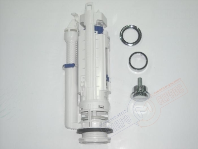 Клапан двойного слива Geberit 290 унитаза, в сборе с кнопкой хром