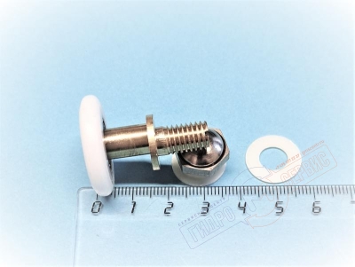 Ролик 27мм металл двери душевой кабины YMJ681 Aqalux