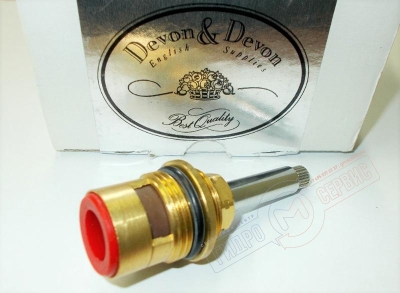 D&D, Кран букса 3/4 90гр ГВ керамическая, горячая вода