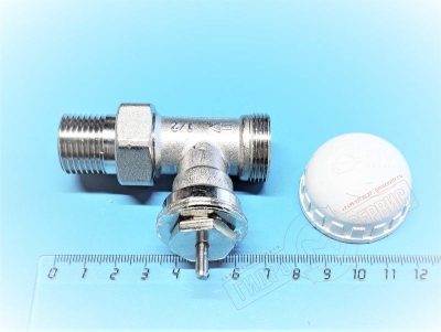 Прямой термостатический клапан для радиатора 1/2"xM24ЕКx19 FIV