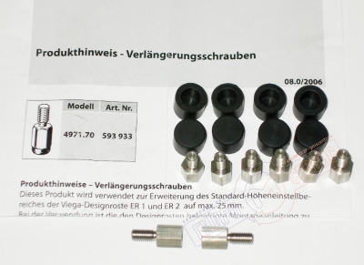 Удлинители 602 высоты решетки VIEGA Advantix 6162.12