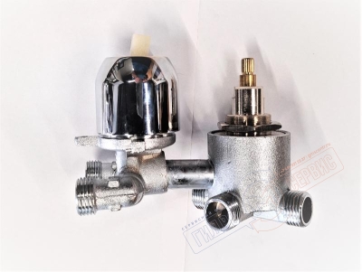 Cмеситель Z=7см с 4-х позиционным переключателем функций для душевой кабины APOLLO TS33W-TS49W 