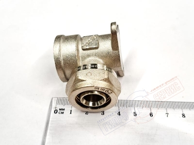 Установочный обжимной уголок металлопласт НР 20х2.0 x 3/4 (ник.) PROFIT GH