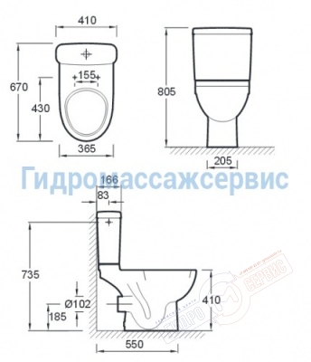 Унитаз Jacob Delafon ODEON UP 4956CK-00