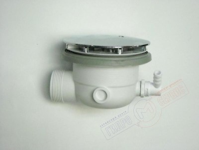 Сифон D=90mm хром с дренажом парогенератора душевой кабины Джакуззи Минима