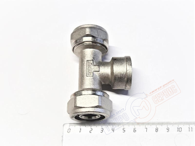 Тройник ВР 26x3/4"x26*3.0mm обжимной металлопласт PROFIT GH GH111N260526