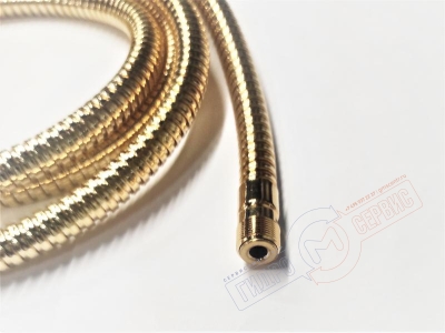 Душевой шланг M15*G1/2  L=2m Золото наботного смесителя ванны, BONGIO Душевой шланг M15*G1/2  L=2m Золото наботного смесителя ванны, BONGIO