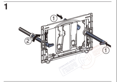 Комплект 938 удлинителей креплений кнопки слива и толкателей инсталяции Sigma, Omega и Kappa Geberit 