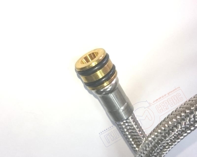 DS/DN6/STECK M3, Шланг L=600mm подводки воды к смесителю, запчасти смесителя Хансгрое / Аксор