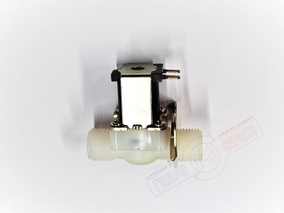 Электроклапан 1/2"х1/2" 12V наполнения парогенератора душевой кабины Appollo