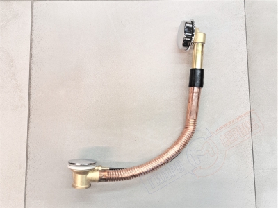 Латунный Слив-перелив хром 0,6м для ванны Aqualux