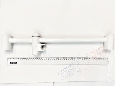 Белая душевая штанга 25мм душ бокса Jacuzzi TWIN DECK