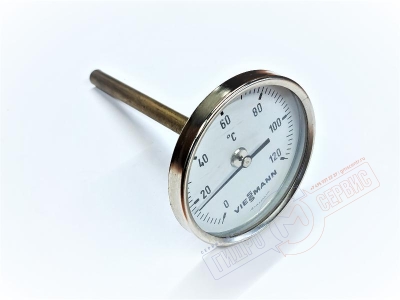 9034009 Viessmann Термометр 120гр, D=80mm L=100mm механический