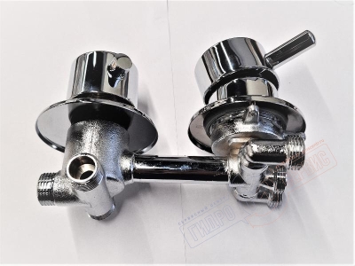 Cмеситель 3-х позиционный Z=10см для душевой кабины Аквалюкс