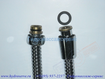 Secuflex Шланг G1/2 x 1/2 L=2m Хром набортного смесителя HANSGROHE AXOR для ванны