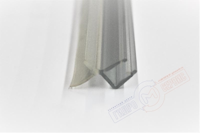 Нижний 6мм изогнутый уплотнитель двери душевой кабины HUPPE 2003 1/4