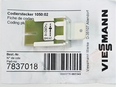 7837018 Vitotronic Кодирующий штекер 1050:02 Автоматики Viessmann - нзкз
