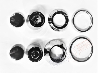 Набор Хром ручек термосмесителя душевой кабины JACUZZI Link/Cloud/Play/Material