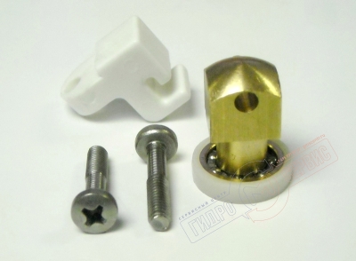 Ролик верхний и нижнее крепление двери душевой кабины Гласс