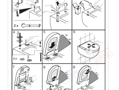 SUBWAY Сиденье 55S унитаза Villeroy&Boch с функцией плавного опускания