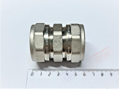 Двухсторонее соединение 32*32*3,0 (ник.) металлопласт PROFIT GH