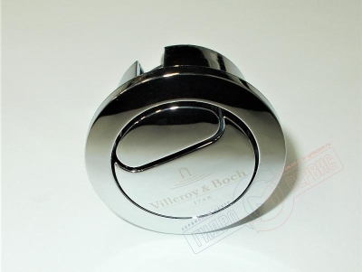 Кнопка Хром механизма 290 двойного слива унитаза VILLEROY