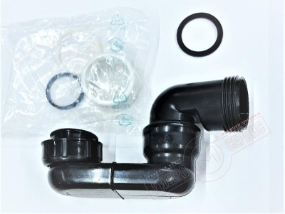 Плоский сифон ванны компактный Aqualux для ремонта ванн джакузи