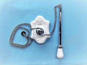 Цепочка хром с держателем LADY для высокого бачка LINEATRE