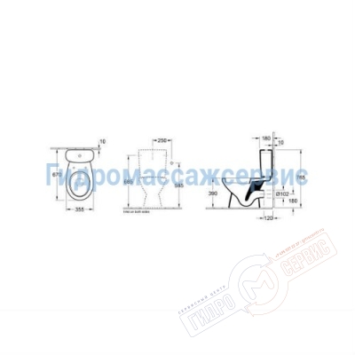 Унитаз Gustavsberg Saval 2.0 7G031001