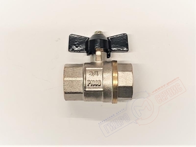 Кран шаровый 3/4 B-B короткая ручка, 210g, GH