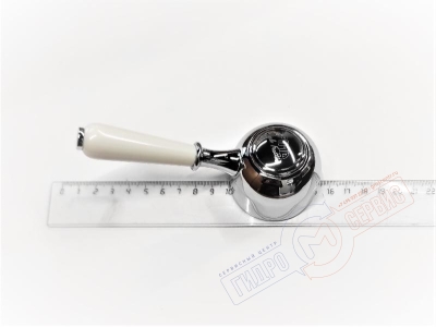 Ручка смесителя  бел./хром  CARLO FRATINI