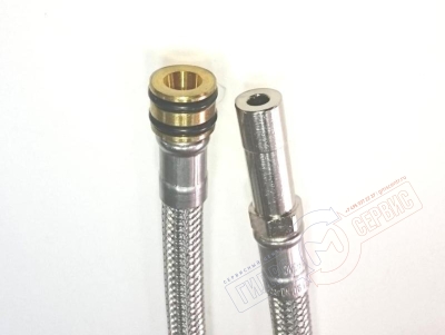 DS/DN6/STECK M3, Шланг L=600mm подводки воды к смесителю, запчасти смесителя Хансгрое / Аксор