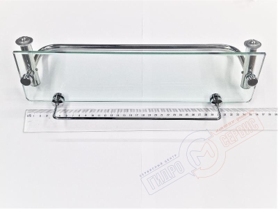 Полка 35*9см с круглыми поручнями для душевой кабины HRC8992