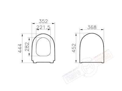 SENTO Сиденье для унитаза VitrA 130-003-009 с микролифтом