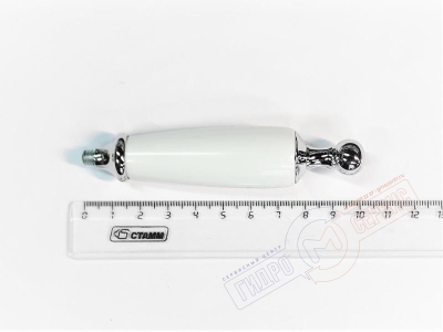 Ручка Хром\Белый смесителя MIGLIORE OXFORD