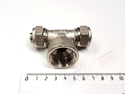 Тройник ВР 16x3/4x16мм (ник.) PROFIT GH