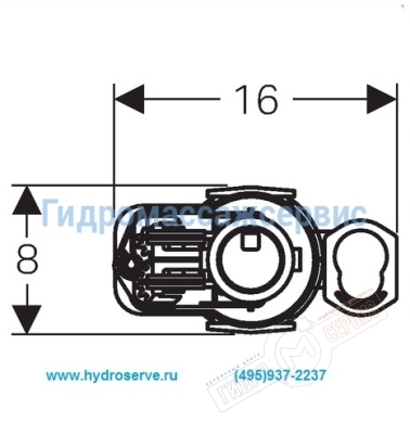 Сливной механизм бачка унитаза VILLEROY & BOCH, тип: Twico 2 
