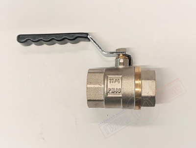 Кран DN32 шаровый 1 1/4" B-B длинная ручка, 586g, GH 