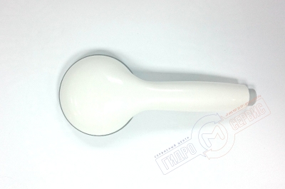 Белая Душевая лейка с эмблемой Джакуззи