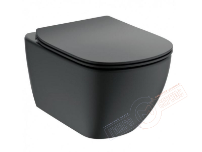 T0079V3 Ideal Standard Tesi AQUABLADE Черный матовый - Чаша подвесного унитаза (уценка)