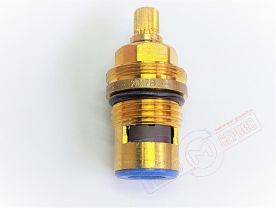 Кран-букса 1/2 90гр ХВ, 18 шлицов, керамическая для смесителя Zucchetti