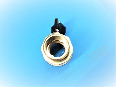 Кран шаровый 1" 1/4 B-H с накидной гайкой короткая ручка 818g, GH - нзкз