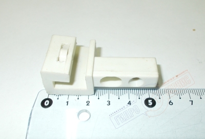 A-0735 Нижний крючок 30х53х16.9 двери APPOLLO, левый, белый 