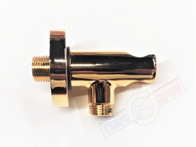 Кронштейн Золото душевой лейки с подключением шланга BOSSINI