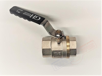 Кран шаровый 1 1/2" В-В длинная ручка, DN40, 810g, GH
